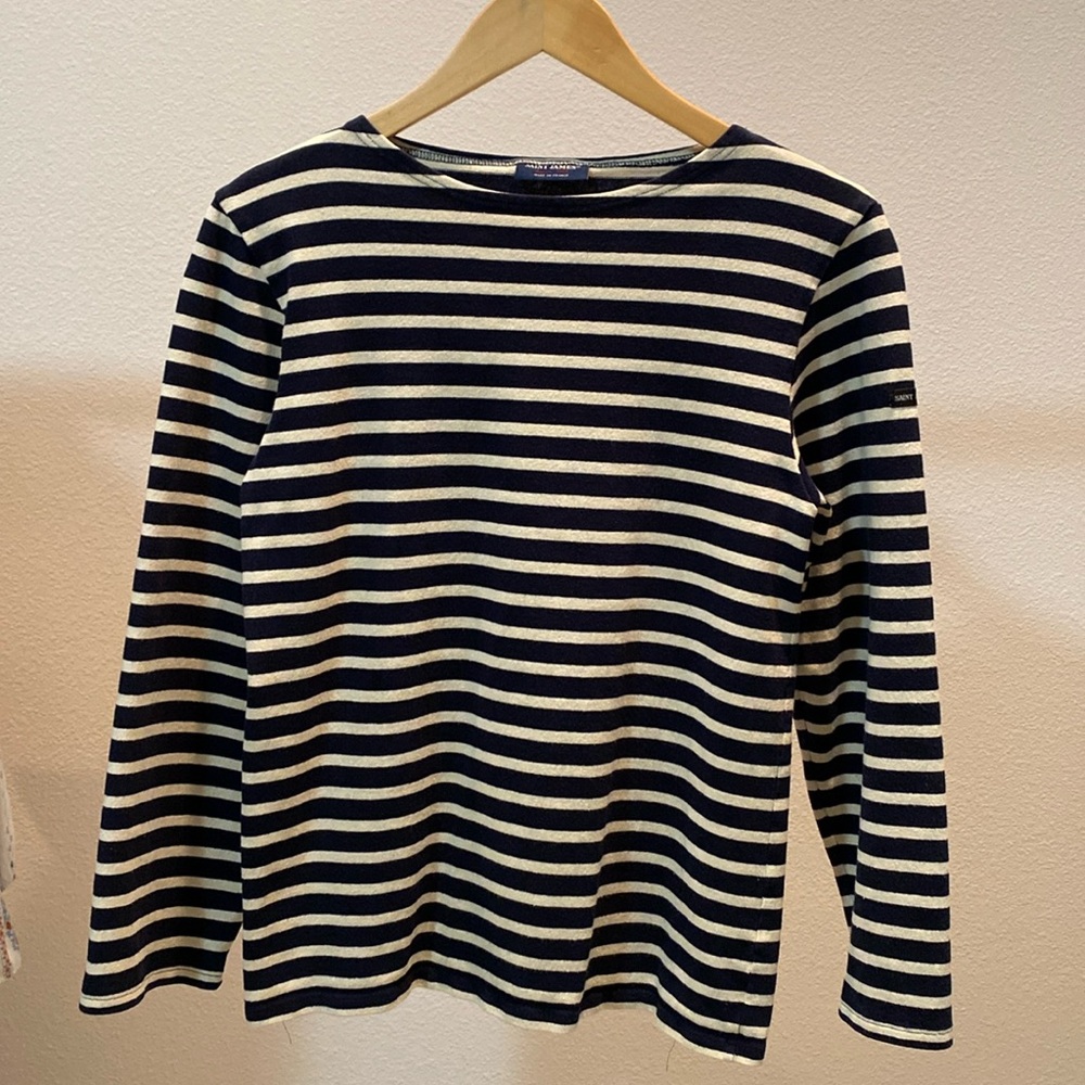 Saint James Blue/Beige Long Sleeves Shirt